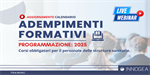 Innogea: aggiornamento Calendario Live Webinar “Adempimenti formativi – 2025"