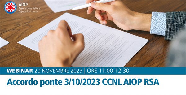 Webinar Accordo Ponte CCNL AIOP RSA