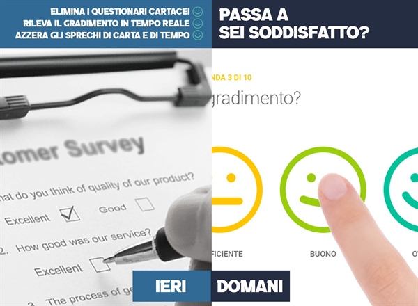 Innogea: Dematerializza il questionario di Customer Satisfaction con la nostra soluzione: Sei Soddisfatto?